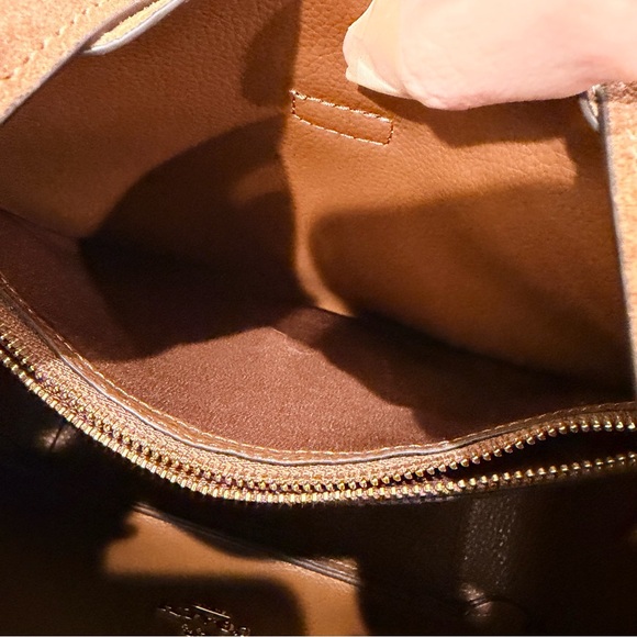 Coach Hadley Sienna Convertible Crossbody Bag - Picture 10 of 15